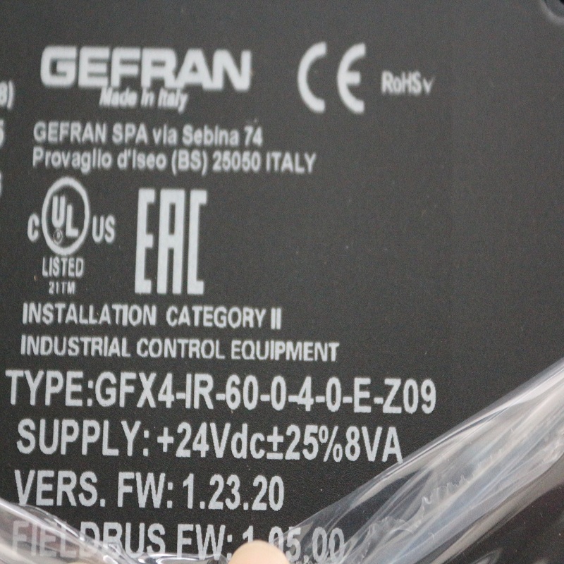 无锡德为源优势供应意大利GEFRAN杰佛伦传感器TC1M-B-1-J-5-C-I-B 2 100X000X00100XX 