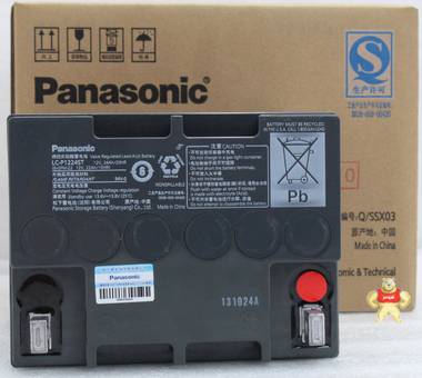 Panasonic/松下蓄电池LC-P1238 蓄电池12V38AH 直流屏 应急照明 机房应急 松下LC-P1238,铅酸免维护蓄电池,机房应急蓄电池,应急照明,童车蓄电池