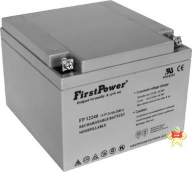 FirstPower(一电)  FP12240 蓄电池 12V24AH 应急照明 计算机系统 直流屏 一电蓄电池,12v24ah,通讯设备,应急照明,ups蓄电池