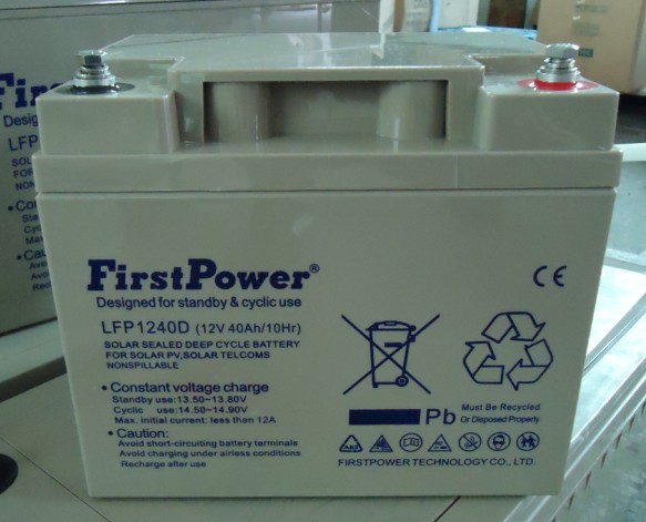 FirstPower(一电)蓄电池  LFP1238  12V38AH 机房应急 计算机系统 直流屏