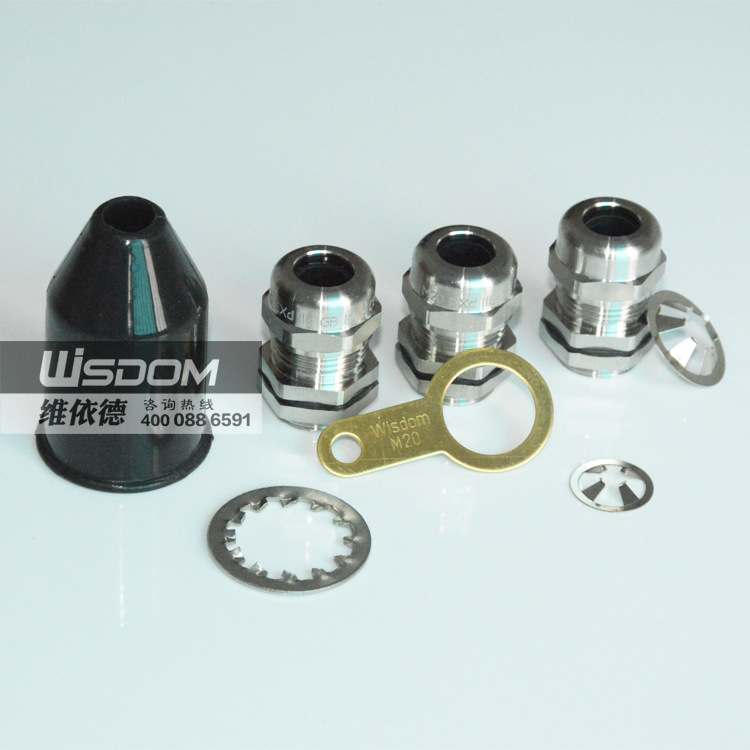 WISDOM品牌防爆密封填料函不锈钢316L防爆固定接头现货 