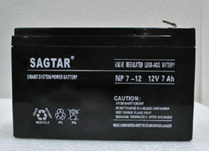 SAGTAR 蓄电池 NP7-12 美国山特12V7AH   铅酸免维护蓄电池 照明 电梯 消防 SAGTAR 蓄电池,铅酸免维护蓄电池,12V7AH,应急照明,NP7-12