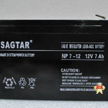 SAGTAR 蓄电池 NP7-12 美国山特12V7AH   铅酸免维护蓄电池 照明 电梯 消防 SAGTAR 蓄电池,铅酸免维护蓄电池,12V7AH,应急照明,NP7-12
