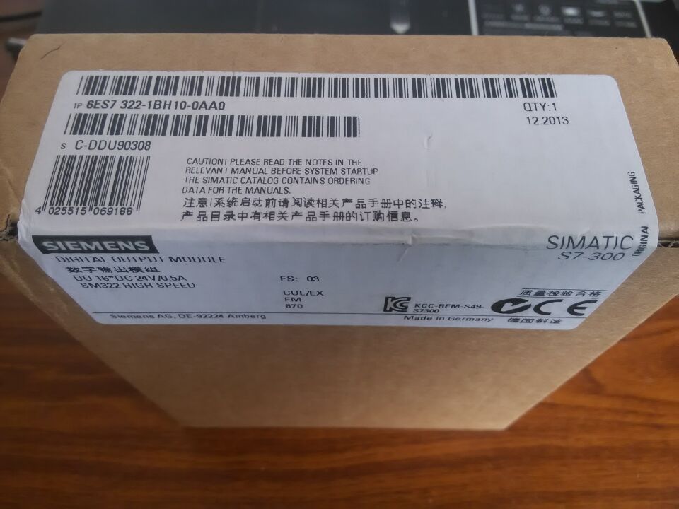 西门子 6ES7331-7PF01-4AB1 8路模拟量输入,16位,热电阻