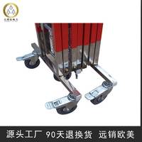 三棵松電力 不銹鋼拱式圍欄 安全伸縮圍欄 伸縮式可移動不銹鋼圍欄