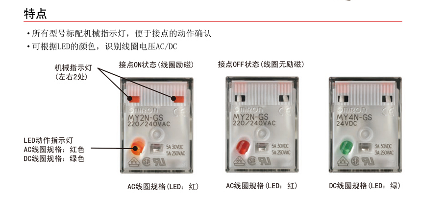 OMRON欧姆龙中间继电器    MY4N-GS DC24 BY OMZ/C MY4N-GS DC24 BY OMZ/C,中间继电器,欧姆龙   24V