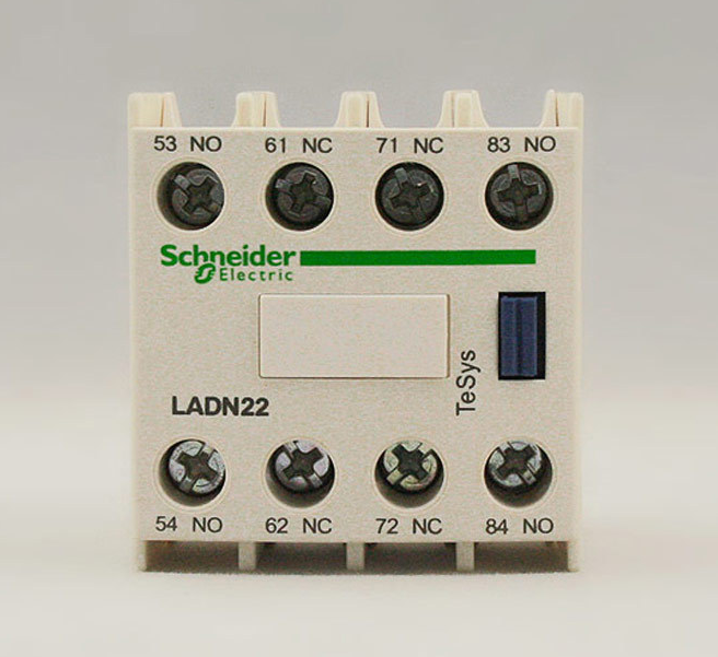 SCHNEIDER施耐德交流接触器LADN22C辅助触点 施耐德,辅助触点模块,2开2闭,LADN22C