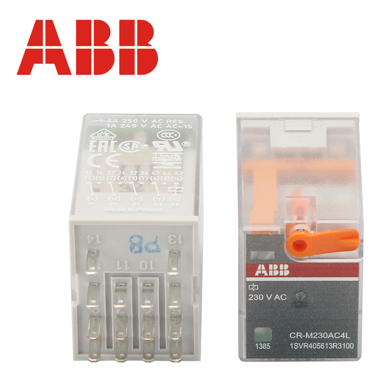 ABB小型继电器 CR-M230AC4L 中间继电器,继电器,ABB