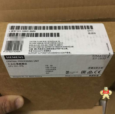 西门子 6ES75111AK020AB0 CPU模块 1511-1 PN 森泓自动化