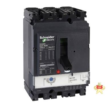 施耐德 用于电动机保护的完整断路器；NSX160H MA150 3P3D 断路器,塑壳,保护器
