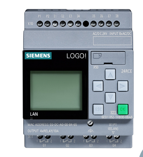 西门子PLC LOGO!8智能逻辑控制器24RCE主机6ED10521HB080BA0 主机模块,控制器,西门子