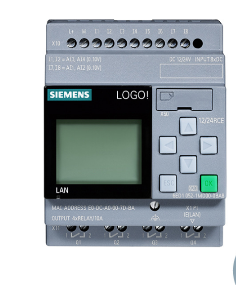 西门子PLC LOGO!8控制器12/24RCE可编程主机6ED1052-1MD08-0BA0- PLC本体,主机模块,模块