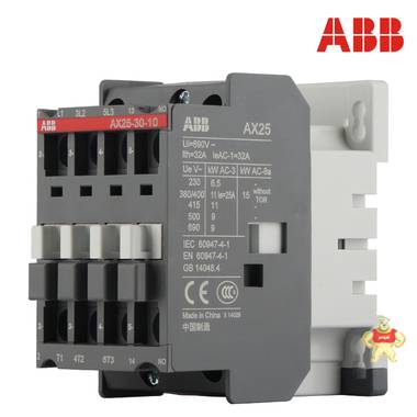 ABB交流接触器AX25-30-10 25A 220V 接触器,交流接触器,ABB