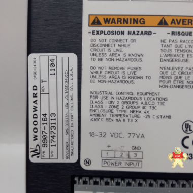 WOODWARD8406-114好善乐施 PLC,DCS,机器人,模块,卡件