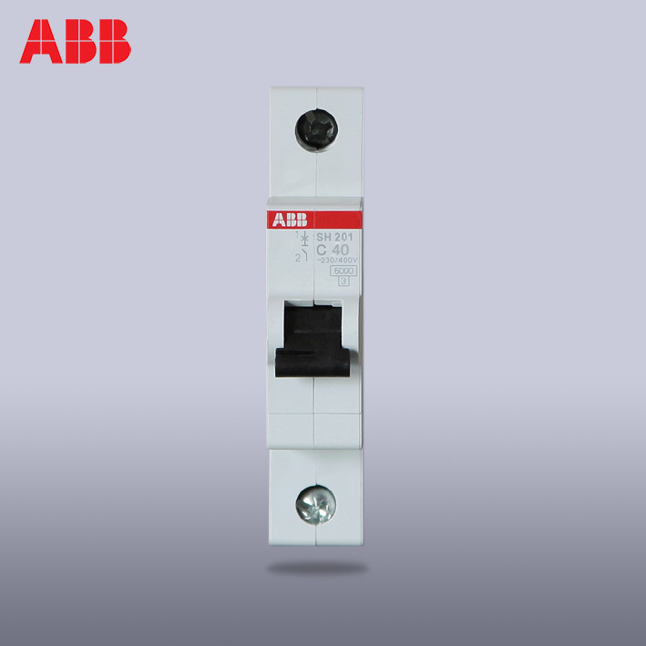 ABB小型断路器单进单出空气开关1P40A单片单极空开SH201-C40- 断路器,微断,小型断路器