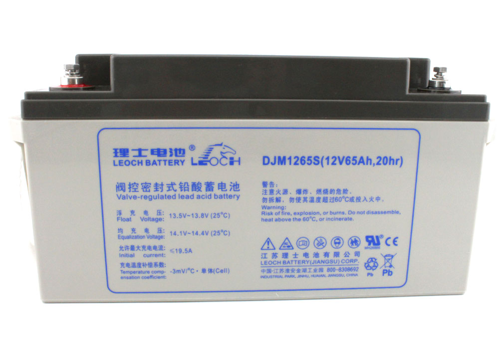 LEOCH理士蓄电池DJM1265 储电铅酸电池12V65AH 消防应急灯直流屏 理士蓄电池,理士电池,理士DJM1265报价,理士12V65AH价格,江苏理士蓄电池