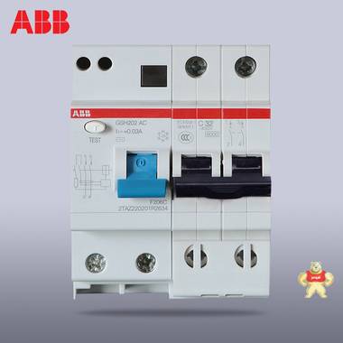 ABB触电保护器空气断路空开开关双极2P32A漏电保护器GSH202-C32- GSH202-C32,断路器,空开