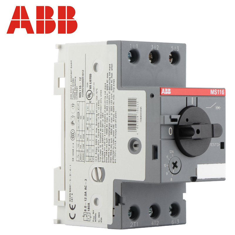ABB电动机保护器 MS116-12 马达控制 断路器 断路器,微型断路器,保护器
