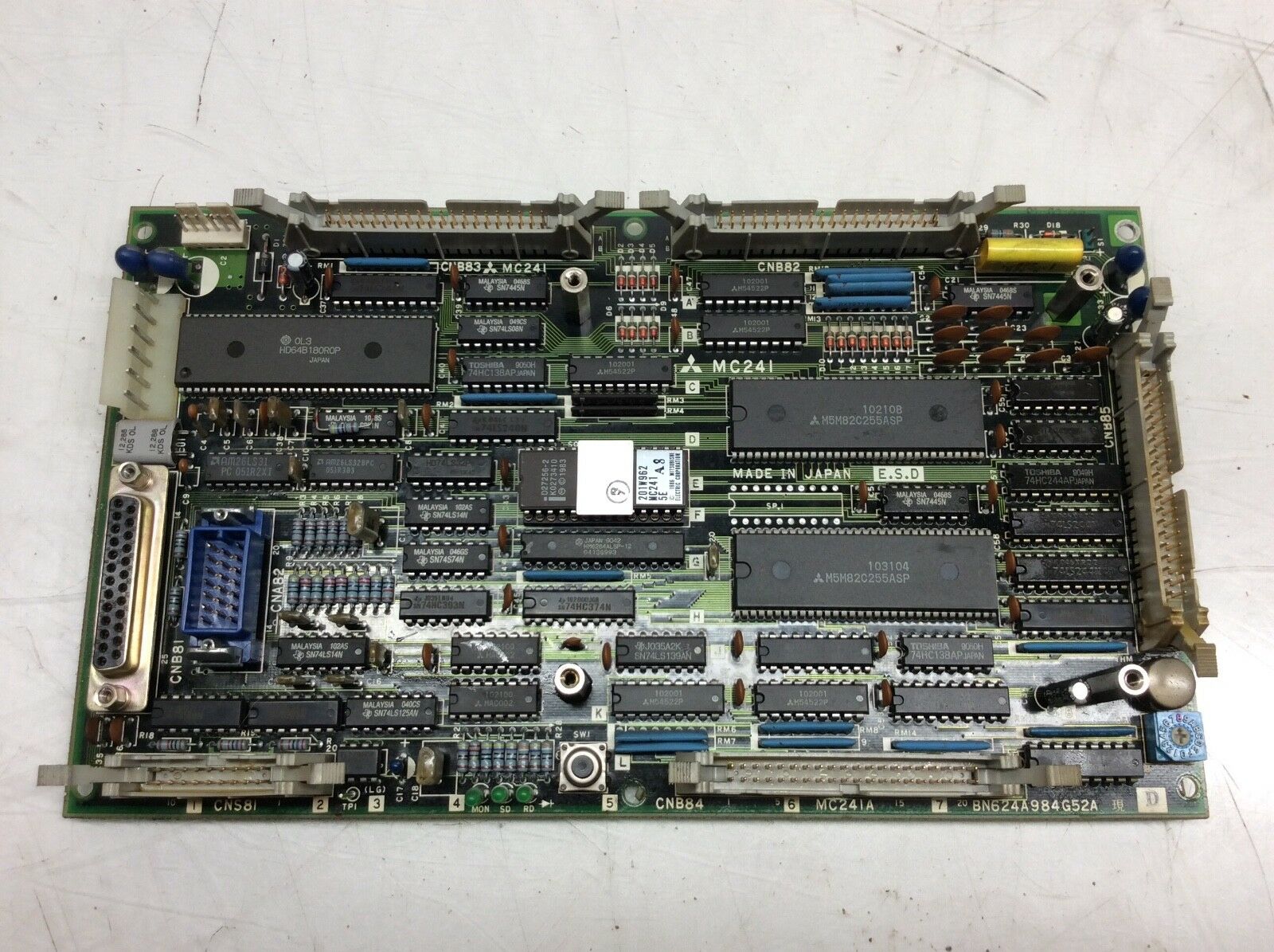 Mitsubishi Pc Board, MC241A, BN624A984G52A, Rev D, 