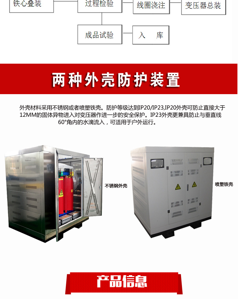 宇国电力SCB11干式变压器 1600KVA变压器选型