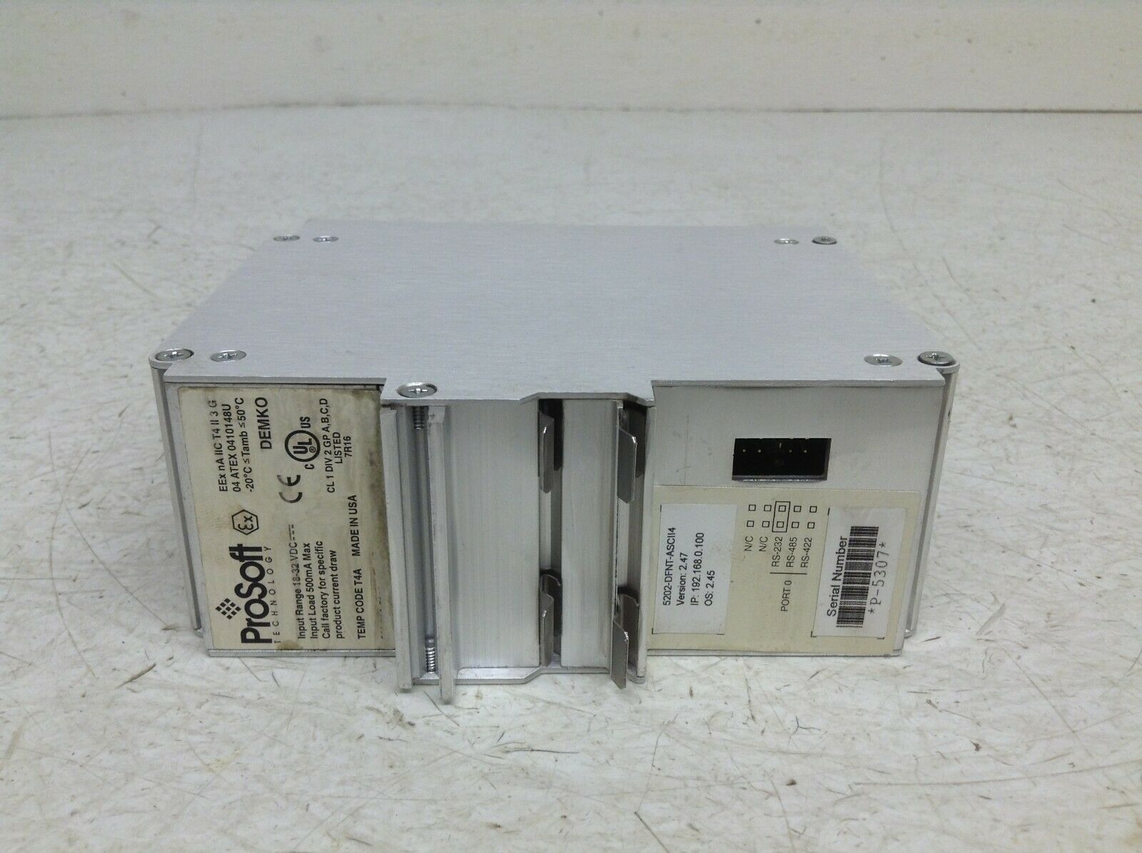 ProSoft ProLinx 5202-DFNT-ASCII4 Ver 2.47以太网到ASCII