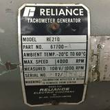 USED RELIANCE RE210 TACHOMETER GENERATOR 67700-A