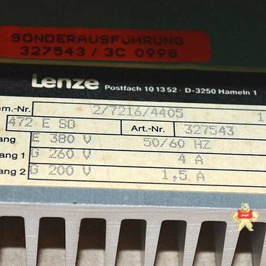 LENZE 472ES0驱动控制器 现货 