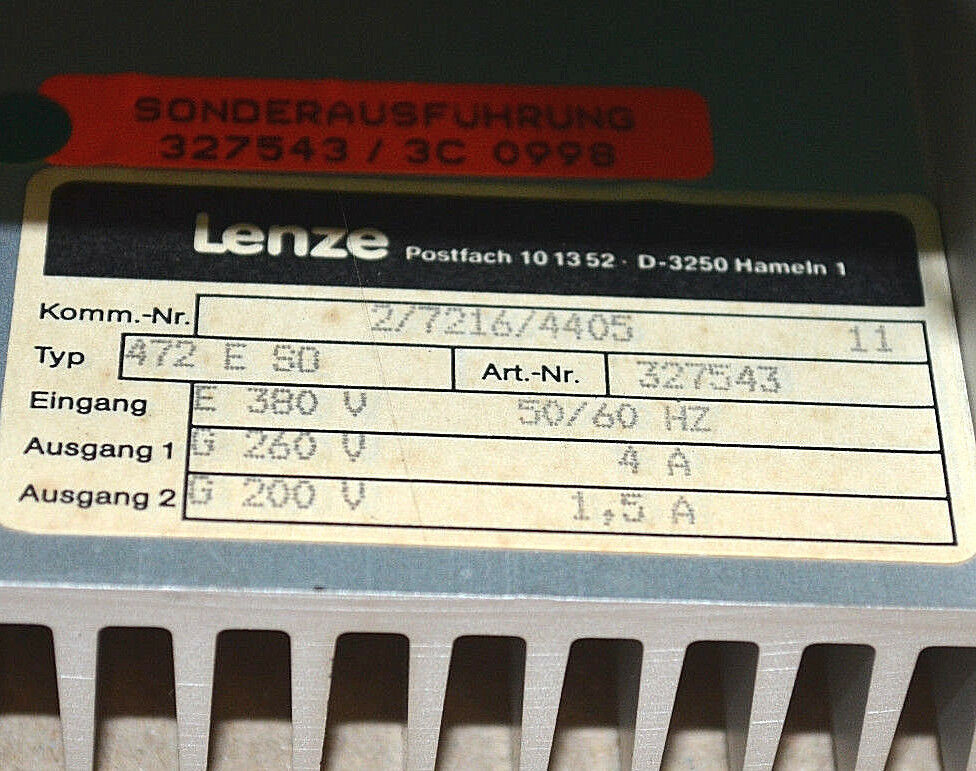 LENZE 472ES0驱动控制器 现货 