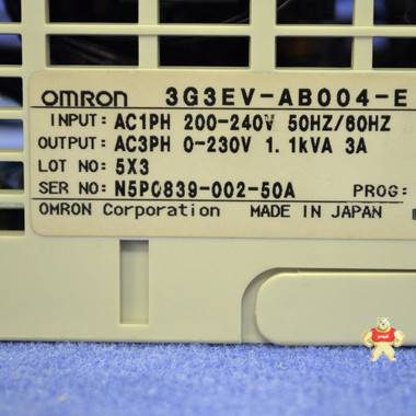 欧姆龙 3G3EV-AB004-E变频器 现货 