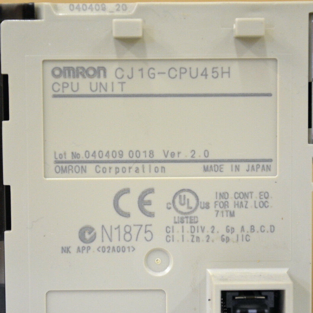 OMRON CJ1G-CPU45H CPU Unit 现货[品牌价格图片报价]-易卖工控网