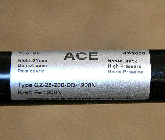 ACE GZ-28-200-DD-1200N工业气体拉伸弹簧 