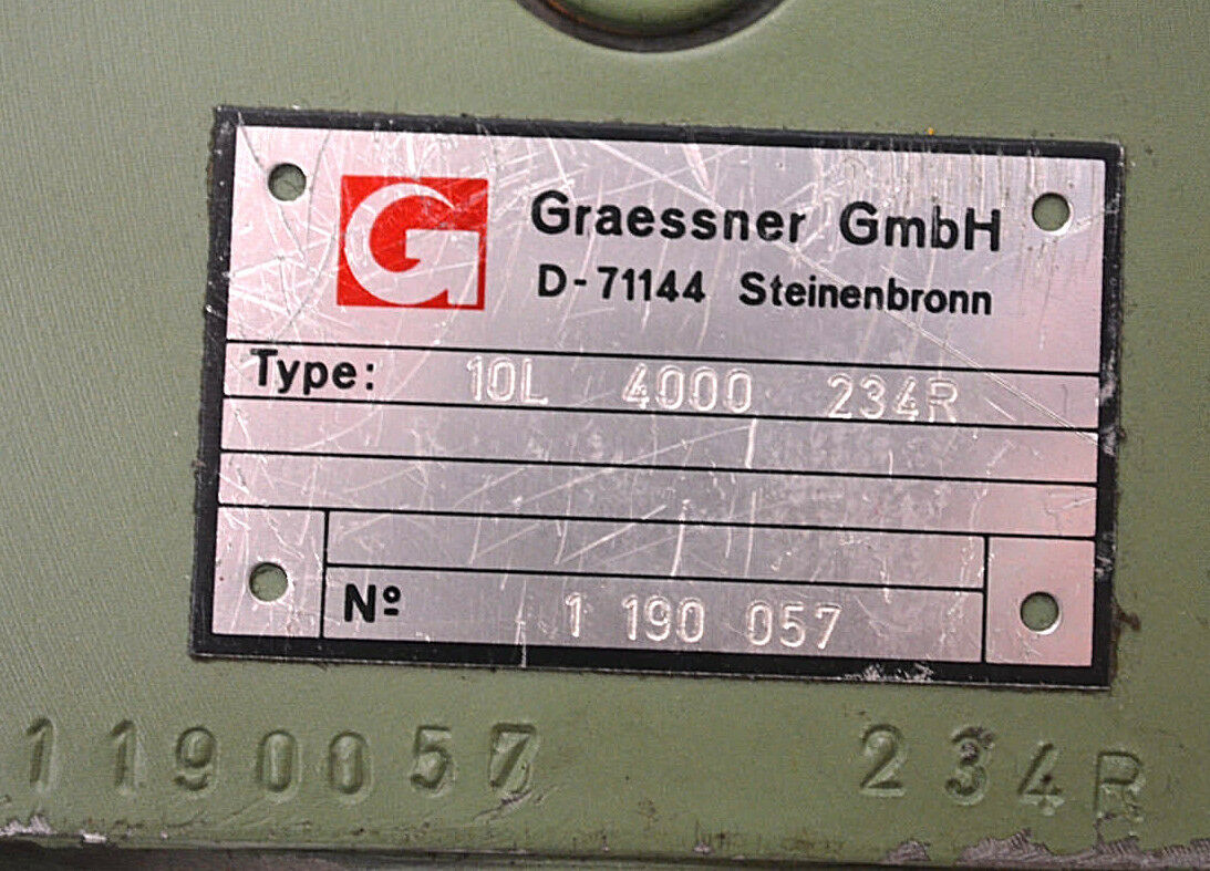 Graessner Getriebe Typ: 10L 4000 234R 