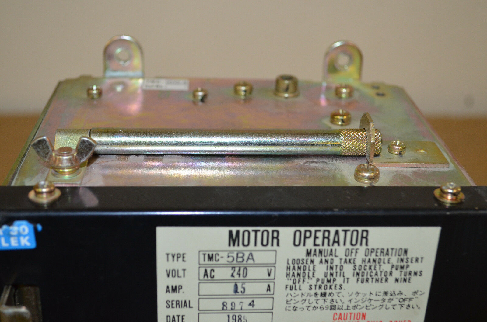 MOTOR OPERATOR TMC-5BA AC 240V电路断路器 