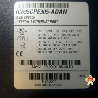 全新带盒 GE 发那科 ic695cpe305-Adan rx3i CPU ic695cpe305 cpe305 带 i 