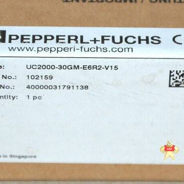 Pepperl+Fuchs超声波传感器102159型号UC2000-30GM-E6R2-V15 