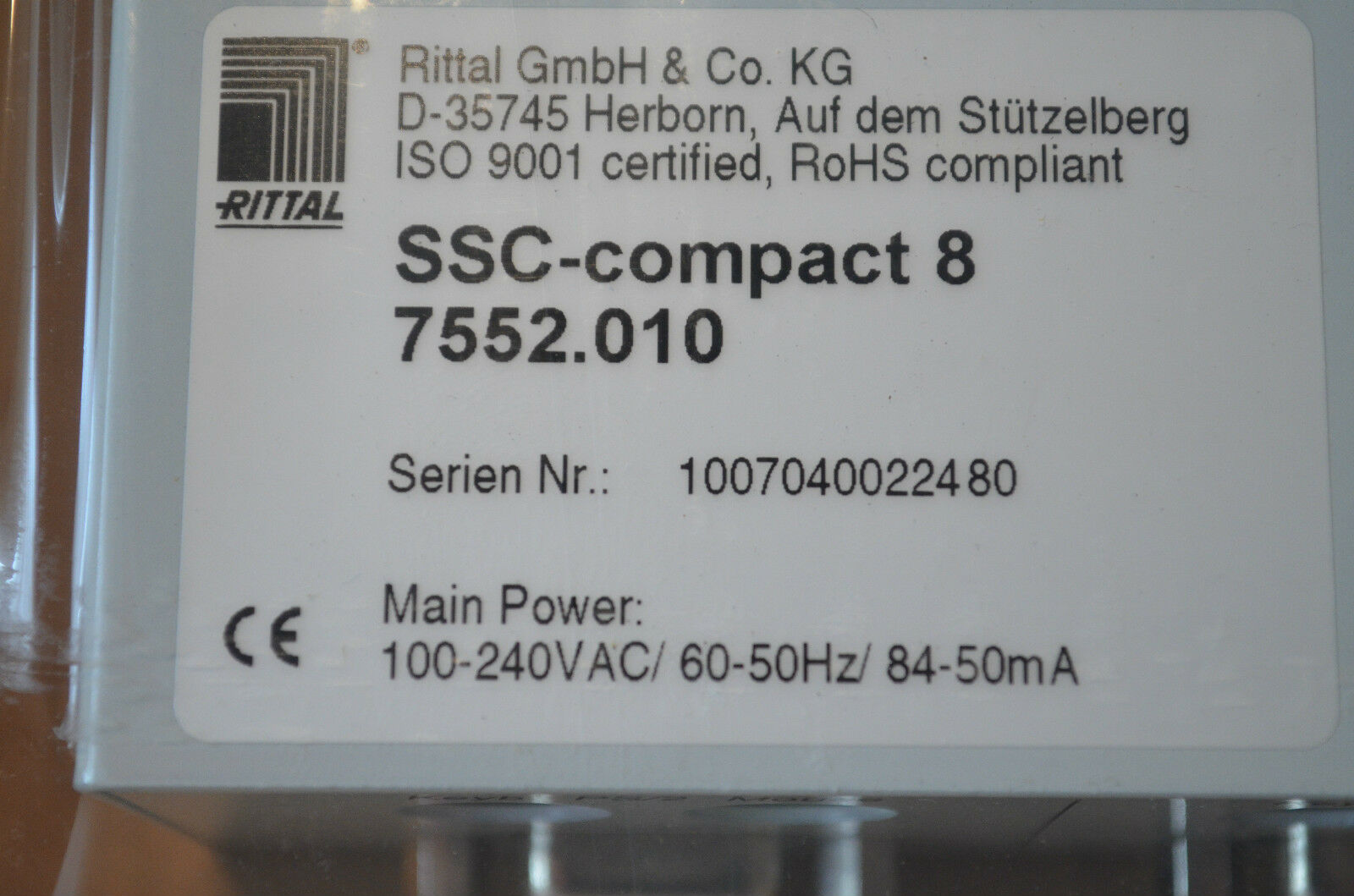 Rittal 7552.010 SSC compact 8 交换机8端口服务器 