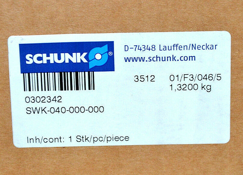 SCHUNK SWK-040-000-000气动工具交换系统0302342 