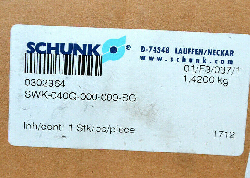 SCHUNK SWK-040Q-000-SG气动工具交换系统0302364 