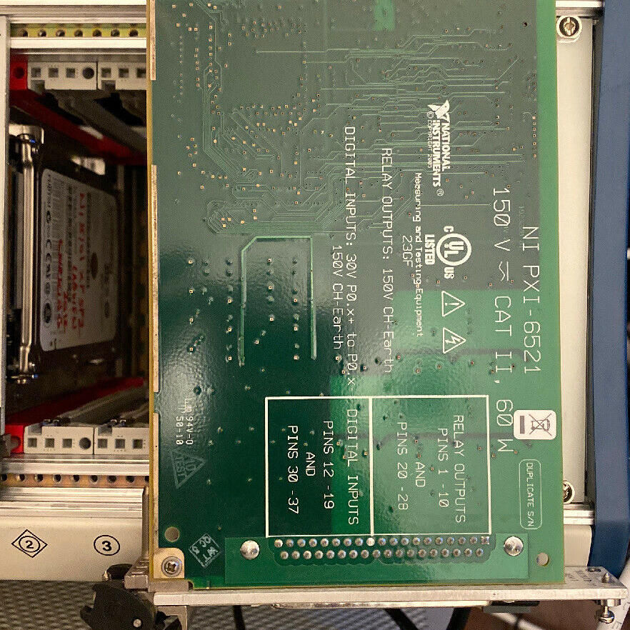 National Instruments pxi-6521 16 通道 ， 8 水槽/源输入、 8 继电器输出