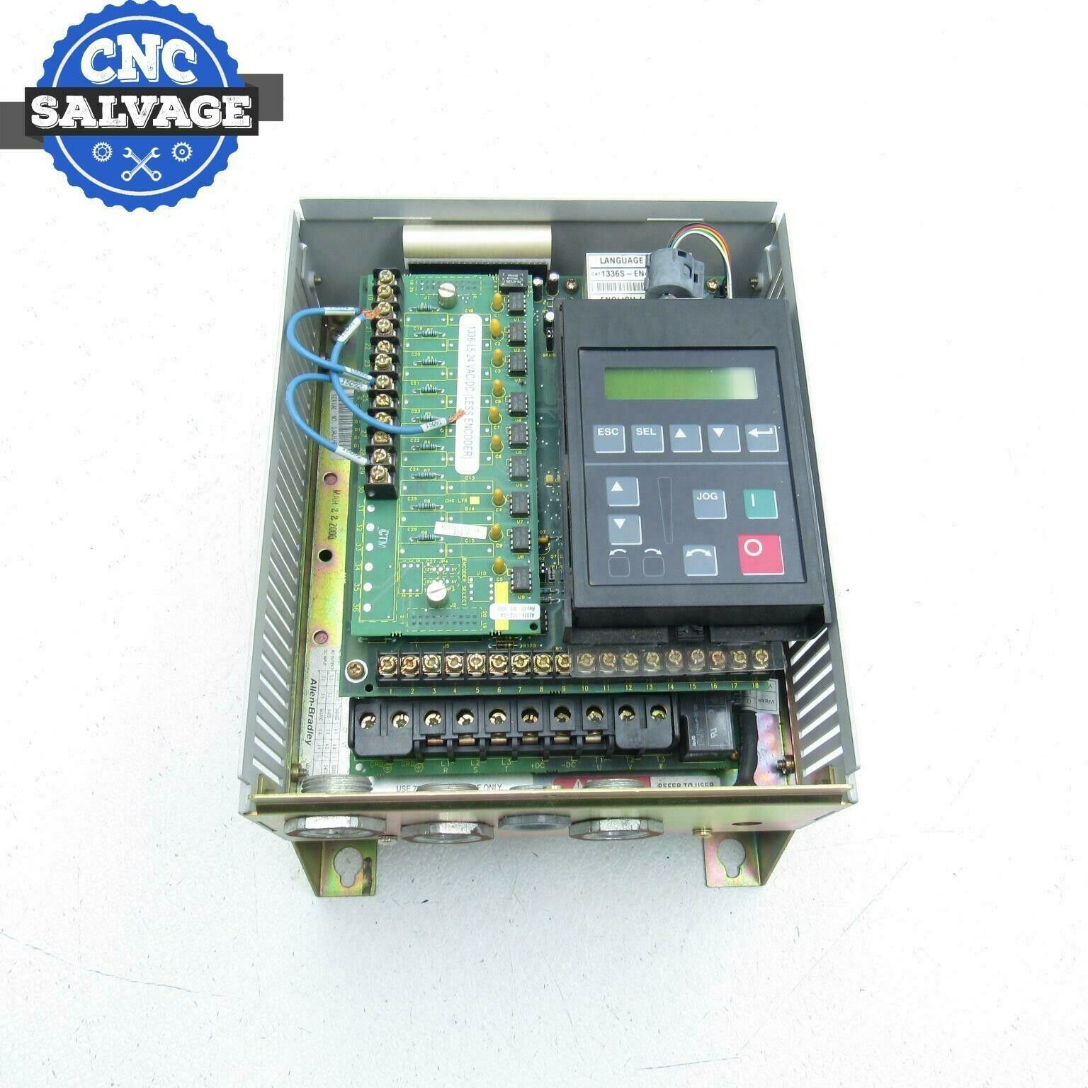 Allen Bradley 2hp 驅(qū)動 4.6 安培 3 相帶附件 1336s-brf20-ae-en4-l5 