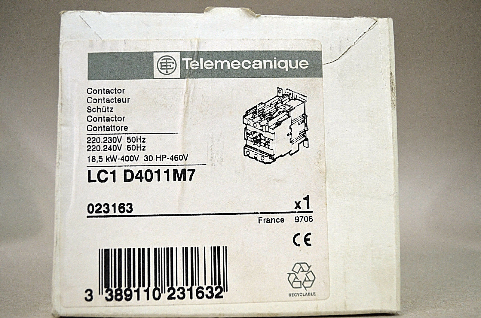Telemecanique LC1-D4011-M7交流接触器 
