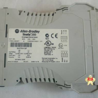 Allen-Bradley 1783-us05t Stratix 2000 交换机、托管 5 铜端口 ， SER。 