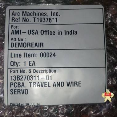 ARC 机器 Inc 13b270311-01 PCBA 旅行和电线伺服接口电路板 