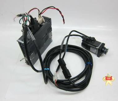 三菱 mr-j3-10a + hf-kp13 + 电缆 100w 交流伺服电机套装 