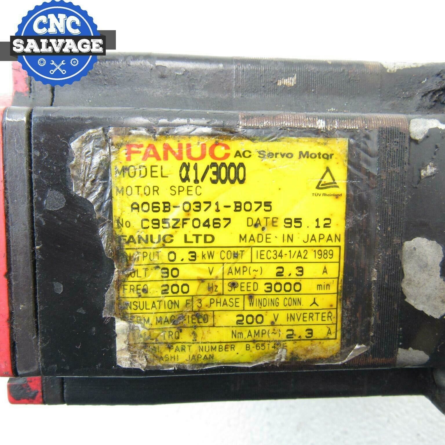 FANUC 交流伺服电动机 a06b-0371-b075 