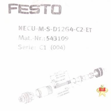 FESTO 543109 necu-m-s-d12g4-c2-et 插头连接器模块化电气终端 CPX 