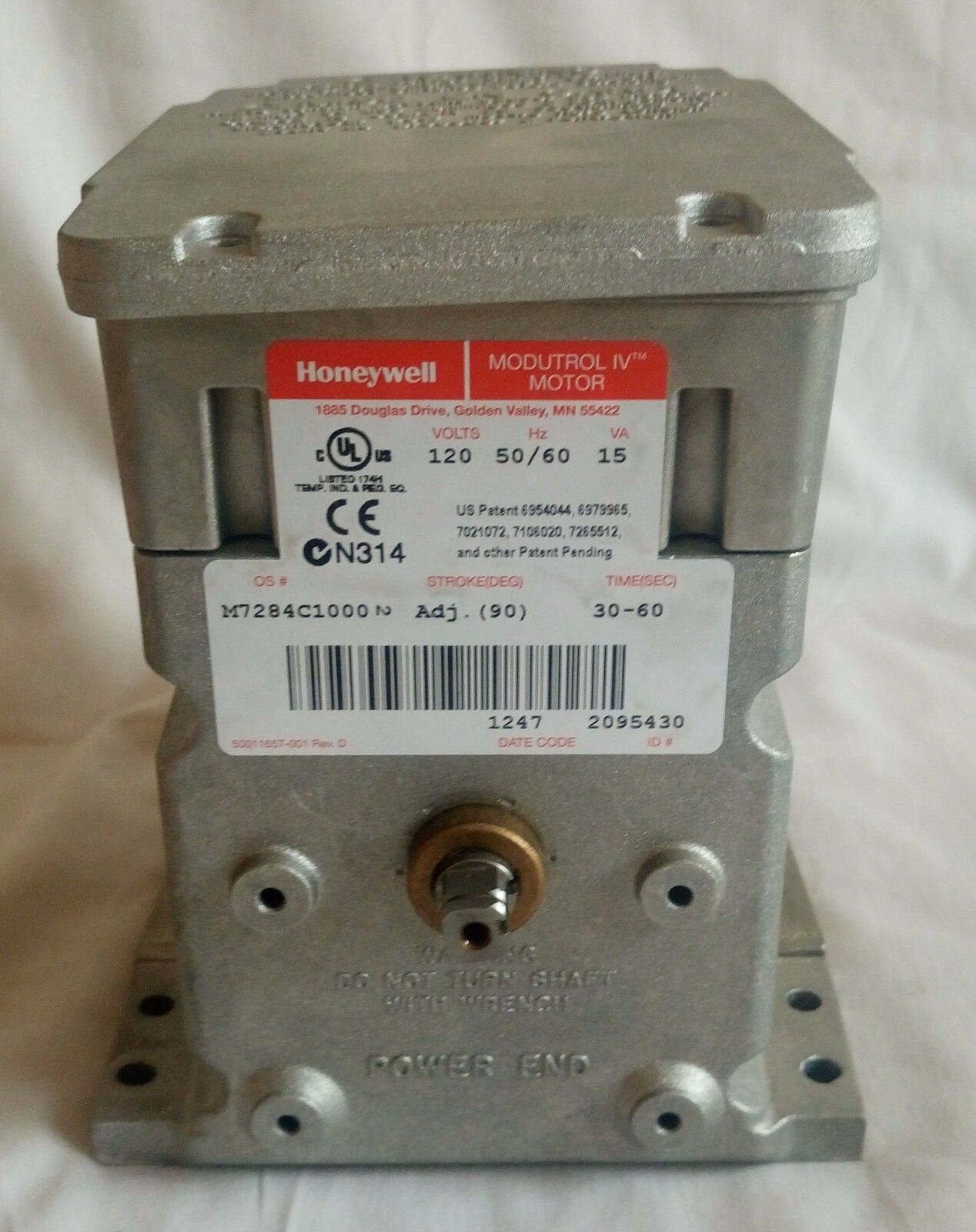 Honeywell m7284c1000 120v 15va 非弹簧复位 modiv 电机 