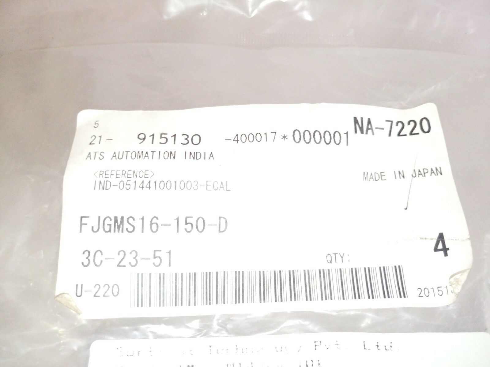 MISUMI fjgms 16-150-d 调整螺栓采用橡胶脚 4 件套装 