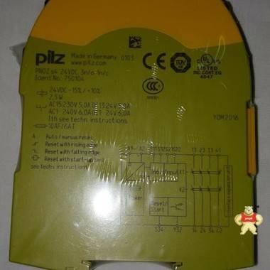 Pilz 750104 安全繼電器雙通道 pnoz s4 24 VDC 3n/o 1 N/C 