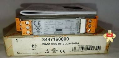 魏德米勒8447160000调节器信号模拟0-20MA为5 CCC HF 0-20/0-20MA 